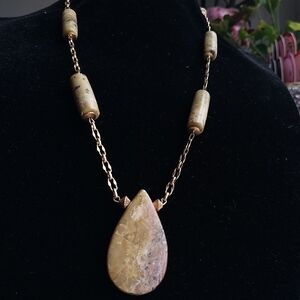 Vintage Jasper Stone Necklace